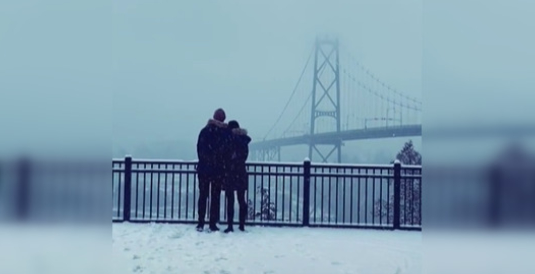 Vancouver photographer searching for couple in sweet snowstorm picture