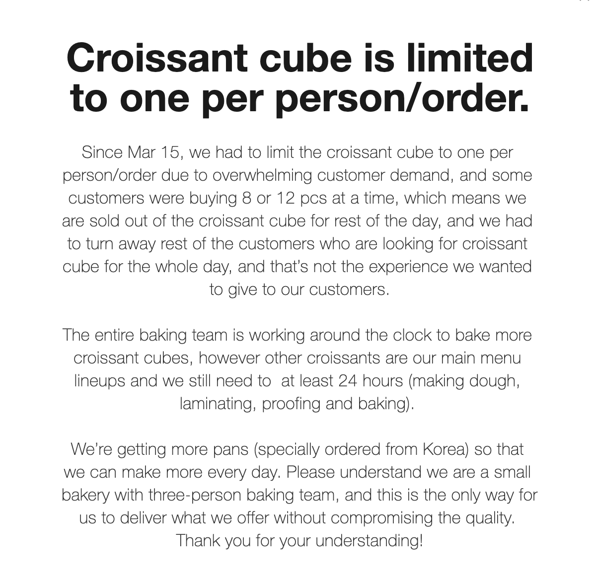 cube croissants toronto