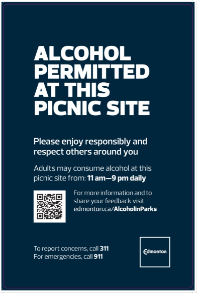 drink Edmonton parks