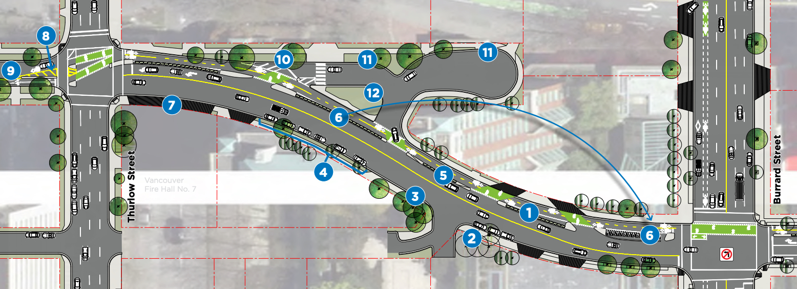 smithe street bike lane 