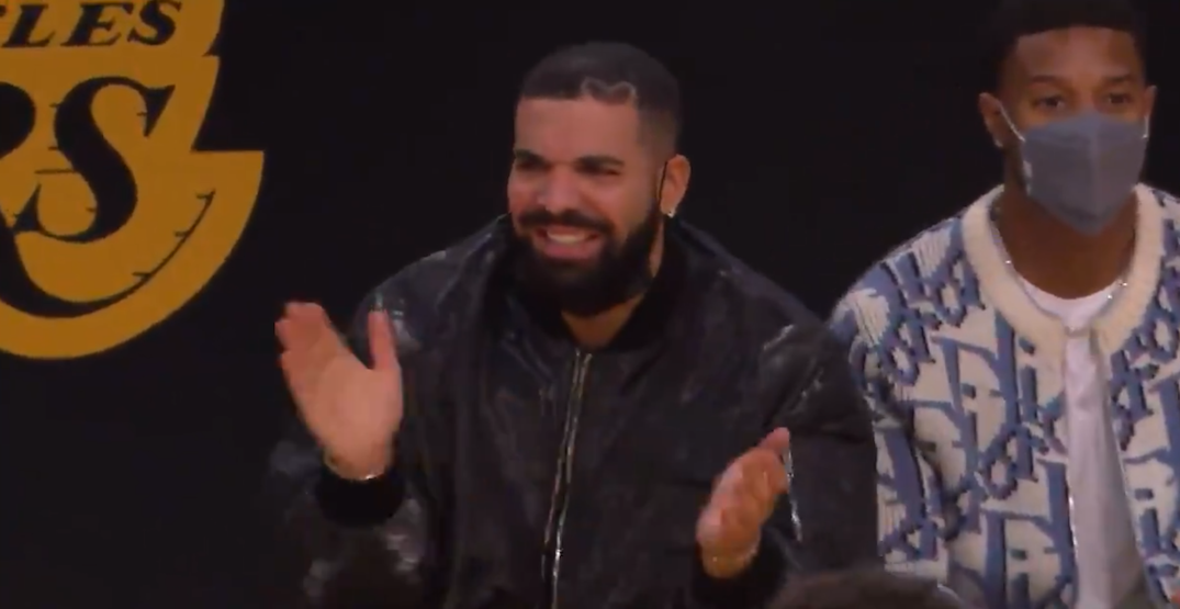 With Raptors' season done, Drake joins Lakers' bandwagon (VIDEO)