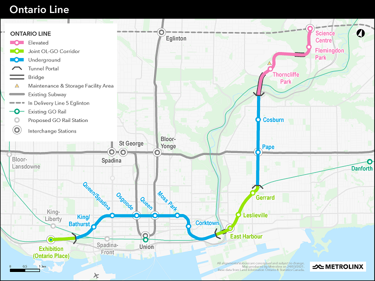 ontario line east end