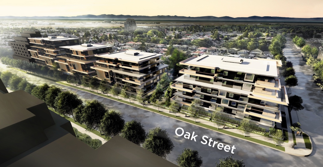 231 homes in four buildings proposed for Oak Street in South Vancouver