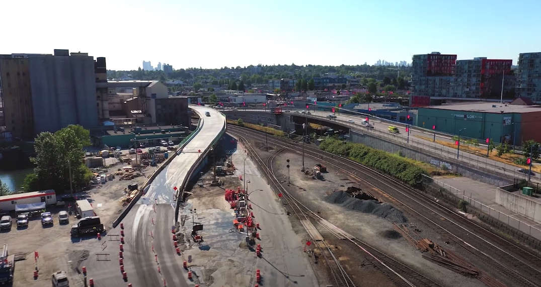 centennial road overpass vancouver centerm