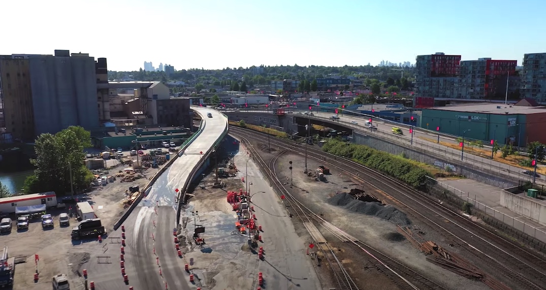 centennial road overpass vancouver centerm 