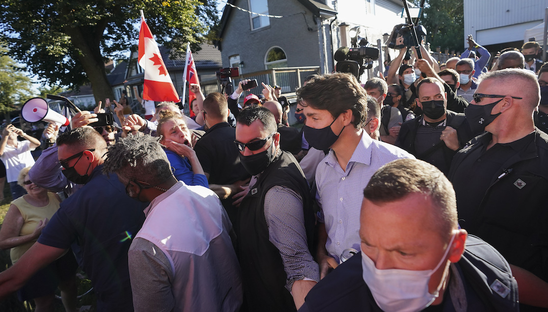 Trudeau says he won't bow to anti vaccine protests