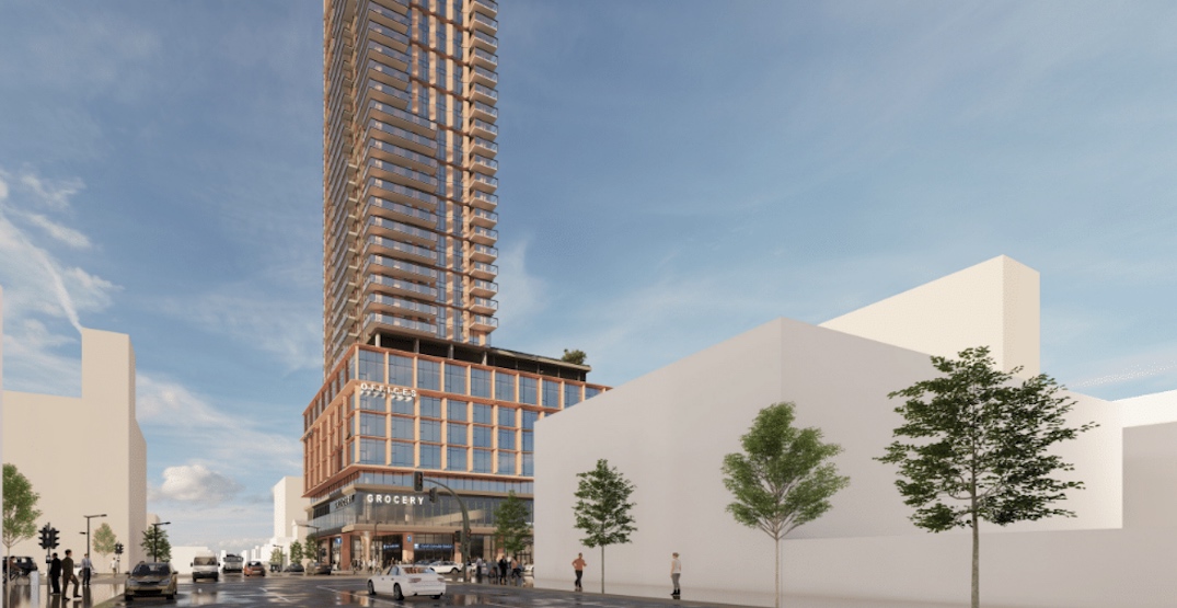 Broadway's tallest tower proposed above future South Granville Station (RENDERINGS)