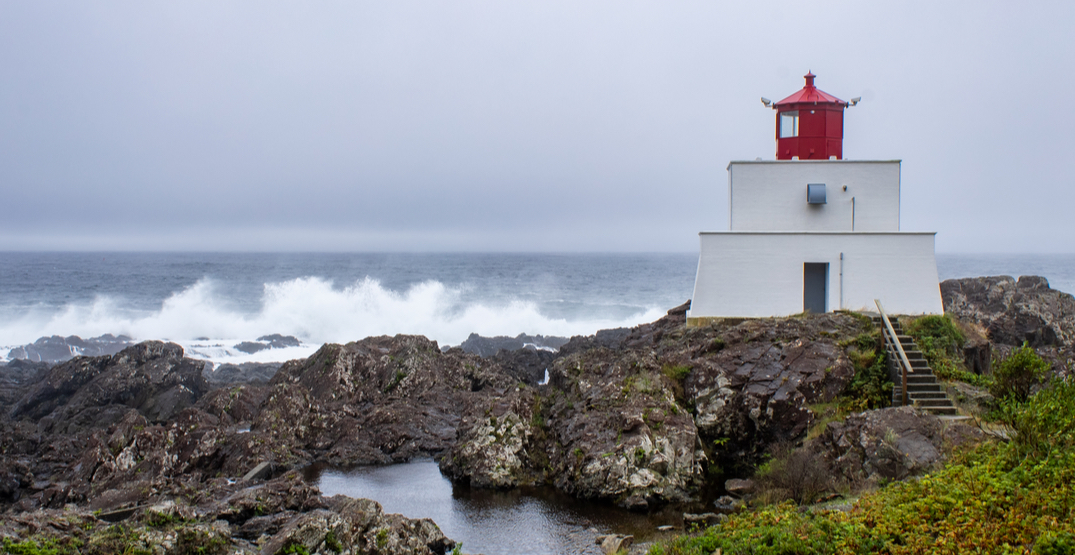 An elections official took a helicopter tour of 27 BC lighthouses to help voters