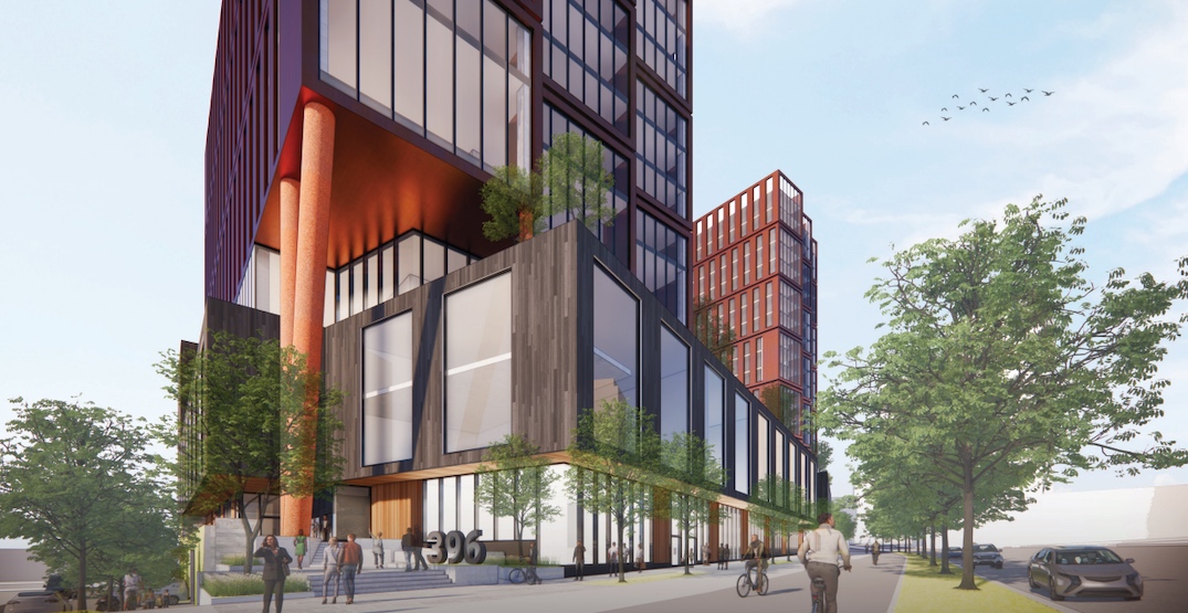 Major office towers proposed next to SkyTrain Marine Drive Station