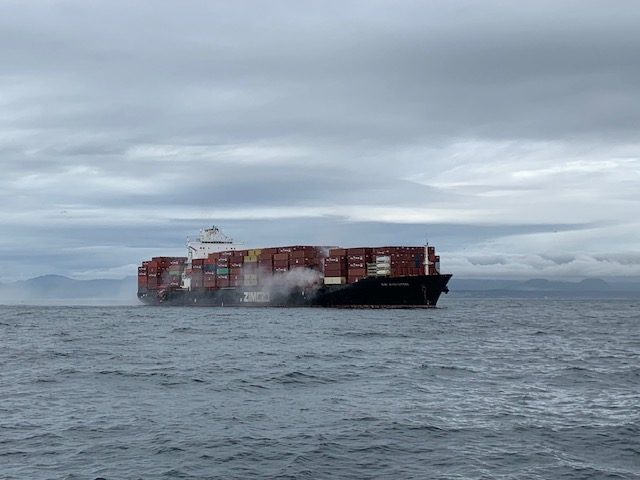 container ship fire