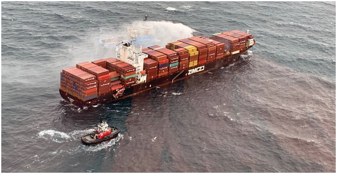 Over 100 cargo containers went overboard during BC storm: Coast Guard