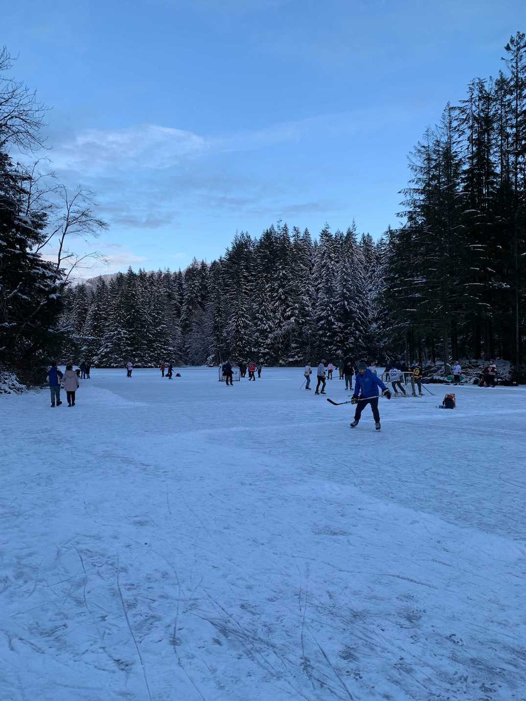 rice lake north vancouver skating december 2021