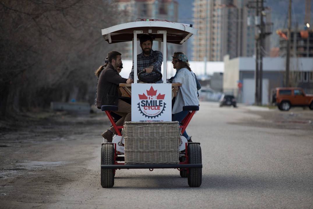 smile cycle tours quadricycle