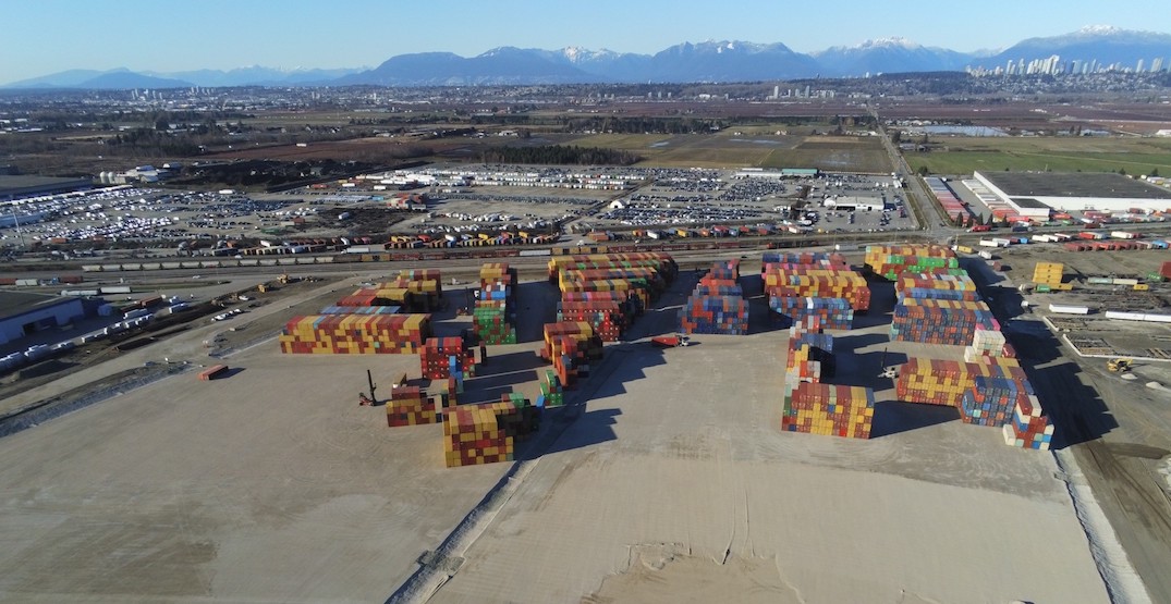 port of vancouver richmond temporary empty container storage facility