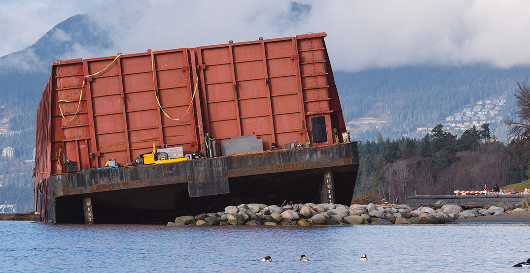 English Bay Barge removal process to begin this week