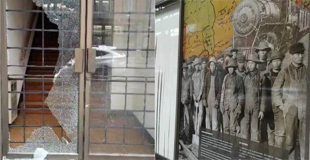 A block of broken windows: Chinese Cultural Centre in Vancouver vandalized (VIDEO)