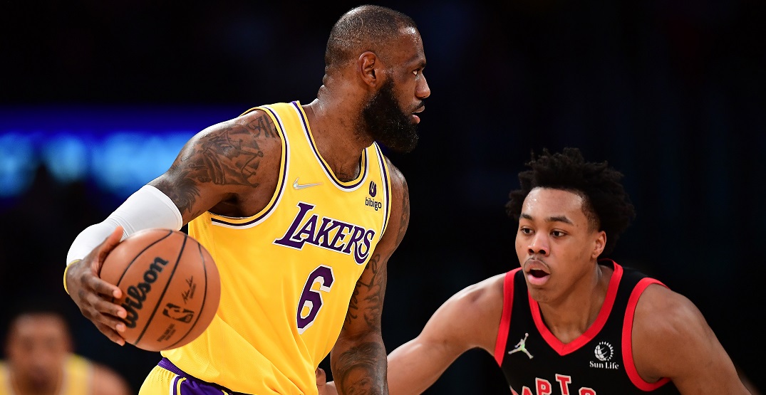 "I saw him loading up": Raptors' Scottie Barnes on LeBron James throwing ball at him