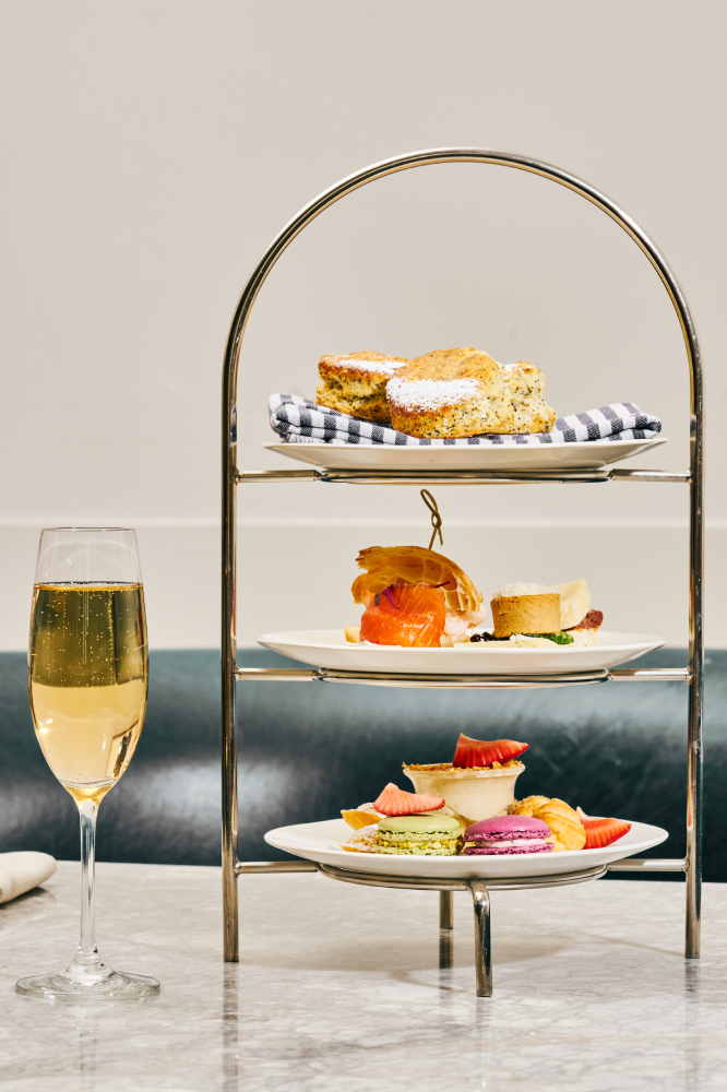 Menu items at the Holts Cafe Mother's Day Lunch Afternoon Tea event in Vancouver