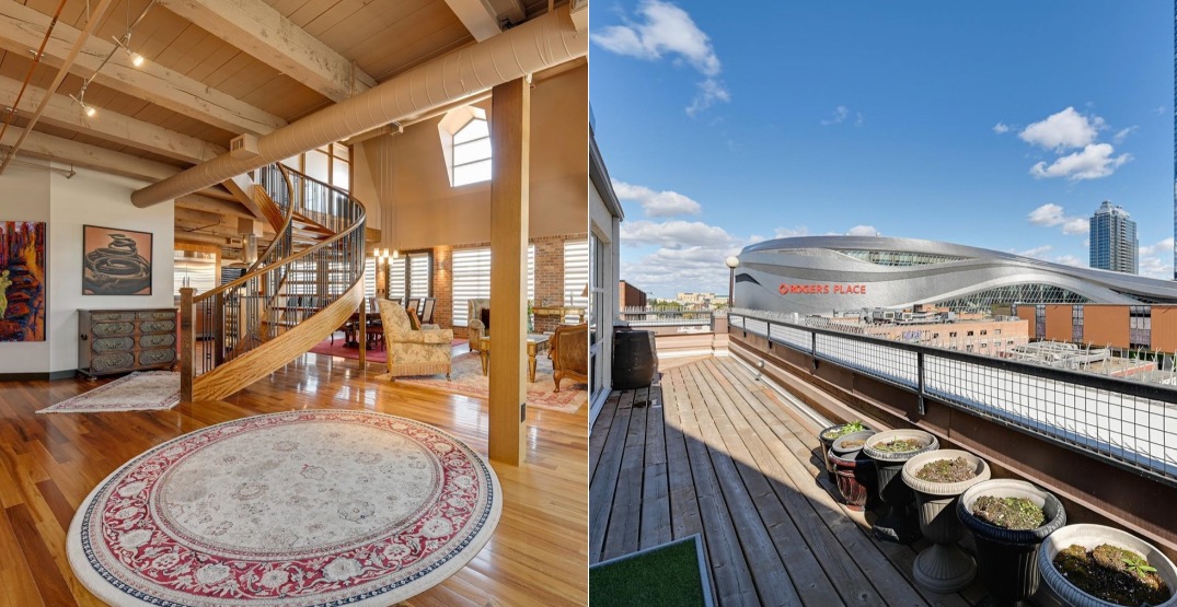 A Look Inside: A $1M downtown Edmonton penthouse with Rogers Place views (PHOTOS)