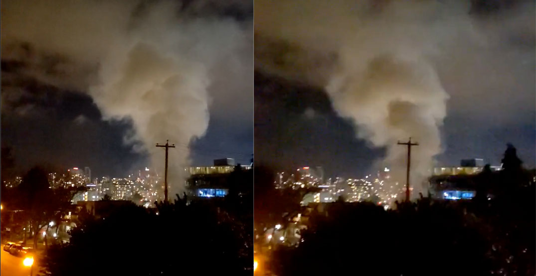 "There was an explosion": Balcony fire sends smoke over Mount Pleasant (VIDEO)