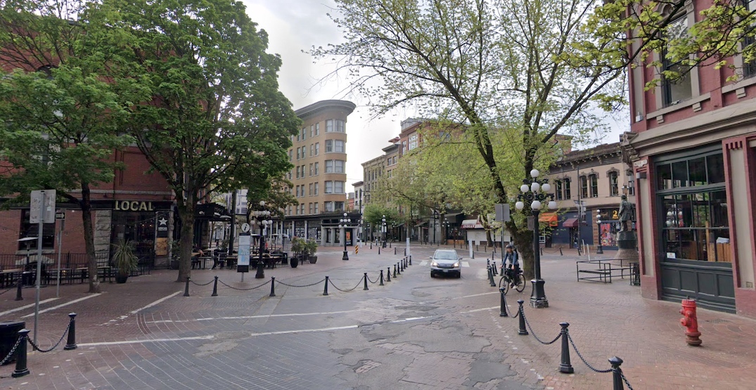 Some repair work underway on Gastown's worn-out cobblestones