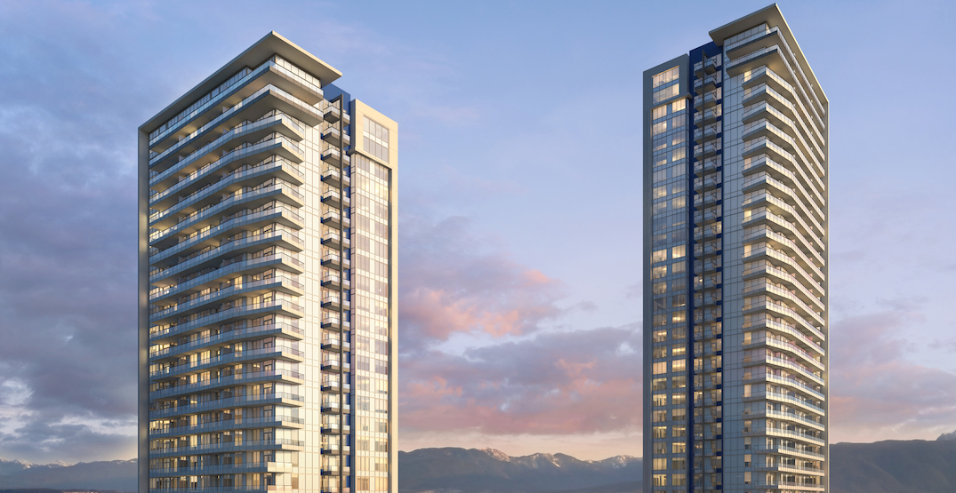 The first two towers in Langley Township are now under construction