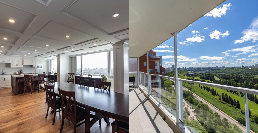 A Look Inside: $1.7M downtown Edmonton apartment with three parking stalls (PHOTOS)
