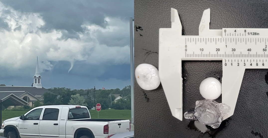 Funnel clouds, hail, tornado reported as Alberta hit with severe weather (PHOTOS)