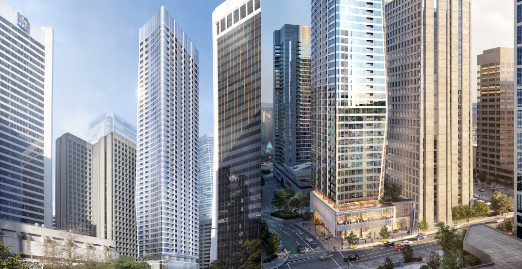 Rental housing tower proposal next to Burrard SkyTrain now includes a hotel