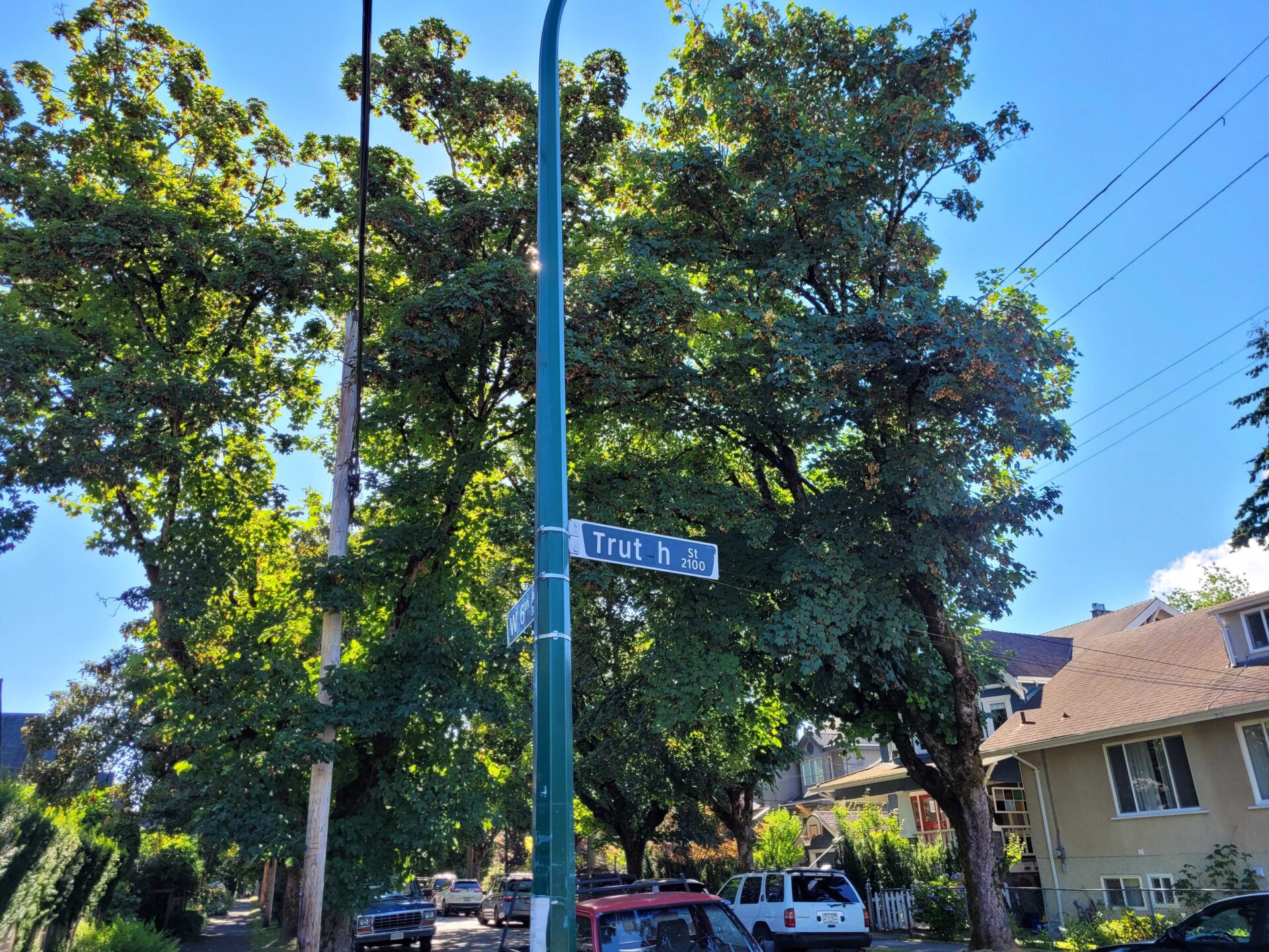 Truth/Trutch Street signs Vancouver