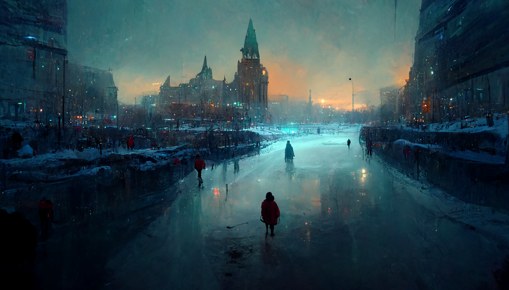 AI creates wild art pieces of Montreal in different seasons (PHOTOS