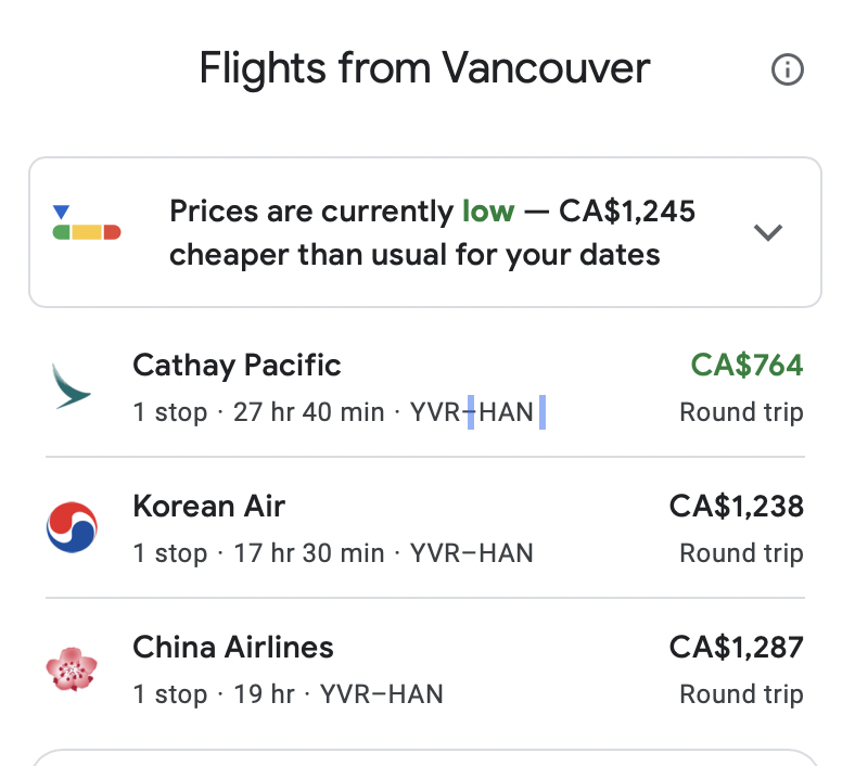 google flights