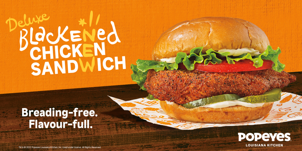 Popeyes Blackened Deluxe Chicken Sandwich Launches Today In Canada Dished