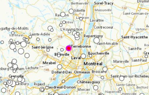 Strongest earthquake ever in canada