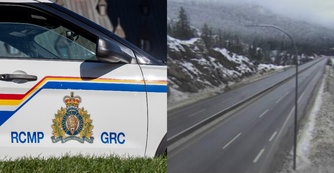 Unfolding police incident closes major BC highway in both directions (VIDEO)