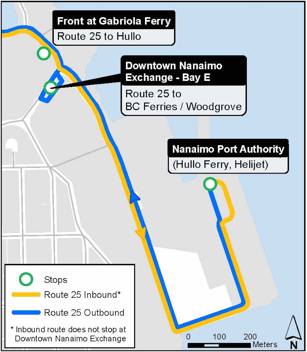 hullo ferries nanaimo bc transit route 25 