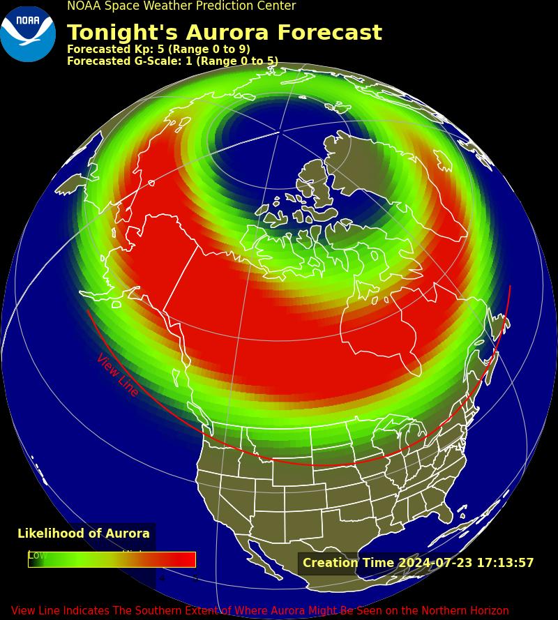 Aurora Alert The Northern Lights May Shine Across Canada Tonight 