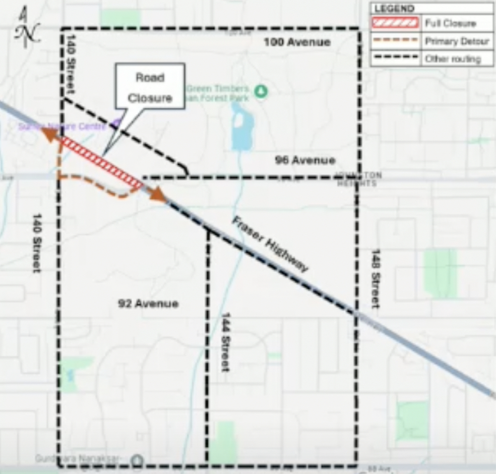 Seven-month Fraser Highway closure in 2025 for SkyTrain work | Urbanized