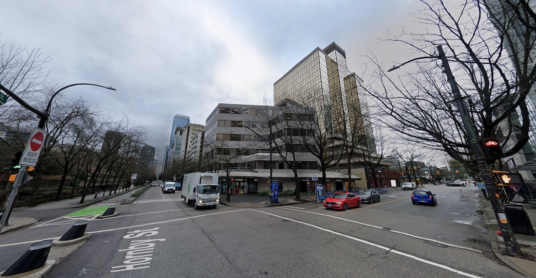 Landmark tower with a major hotel - 807 815 Hornby St Vancouver 2 vancouver hotel map