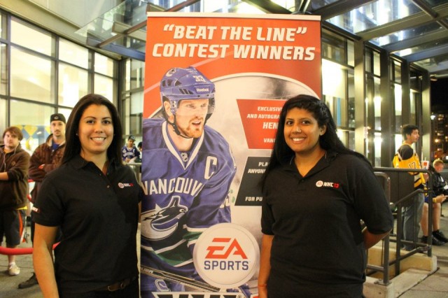 NHL 13 Metrotown launch NHL 13 Henrik Sedin Cover