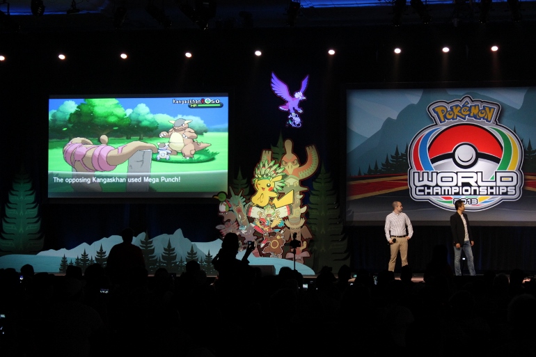 A preview of a battle in Pokemon X and Y is shown
