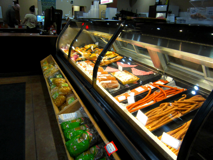 The display case of JD Farms Bistro & Deli.