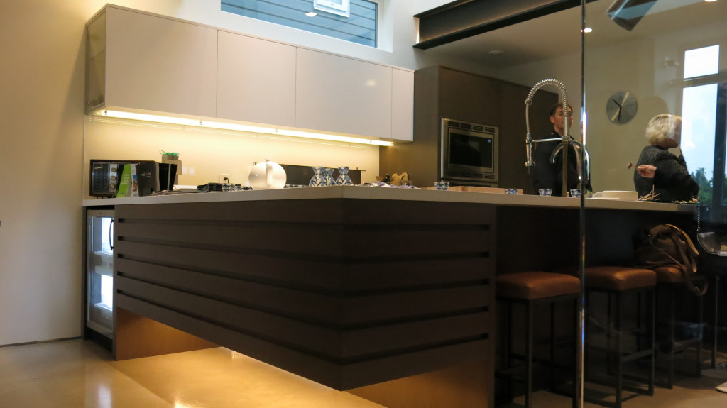 Image: Pseudo cantilever kitchen counter with Urban Cultivator to the left.