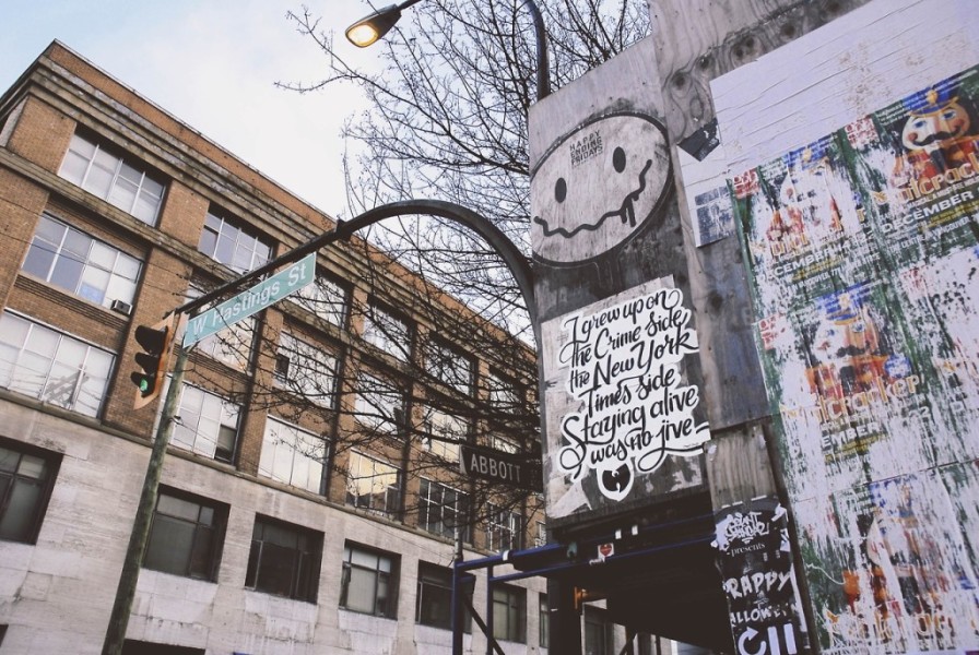 street script vancouver wu tang c.r.e.a.m. west hastings & abbott st.