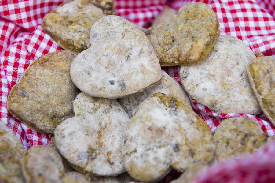 Heart-shaped "I love lamb" treats, made by the hotel's chef. (Loden Hotel)
