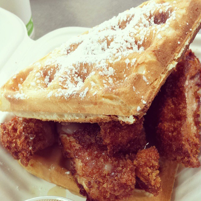 Chicken and Waffles (Photo by Yolk's Breakfast/Facebook) 