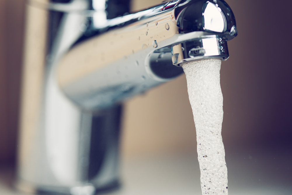 Image: Tap water running via Shutterstock