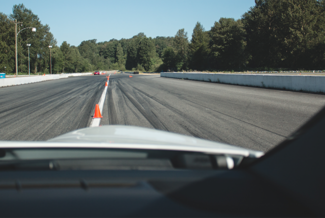 Weaving full speed through cones (Zack Melhus)