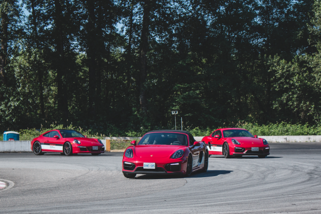 Racing around Mission Park Raceway (Zack Melhus)