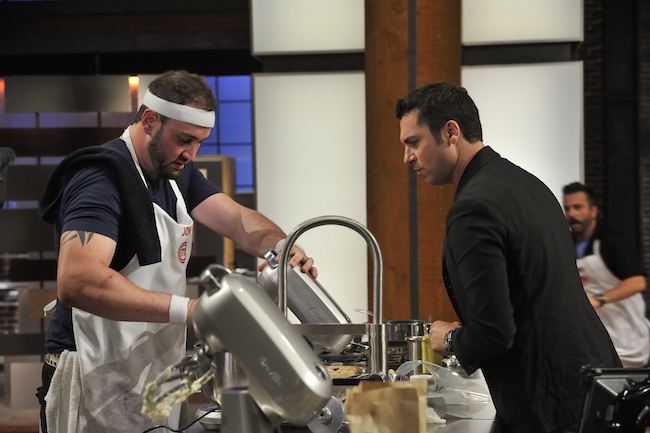 Hameister-Ries on "Master Chef Canada" (Photo courtesy CTV)
